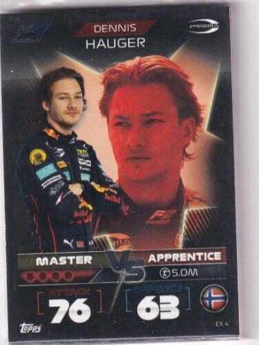 Scheda topps turbo - f1, attax